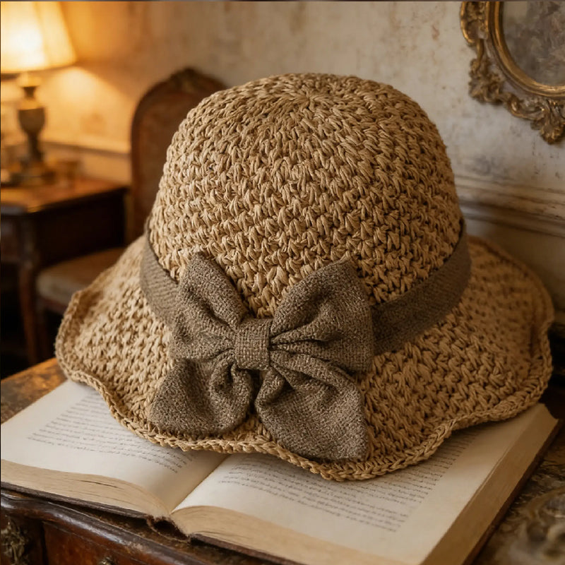 upsell-🌞 Elegant Woven Straw Sun Hat with Bow – Breathable, Foldable & Perfect for Beach & Travel 👒-Hjmeta® (Copy)