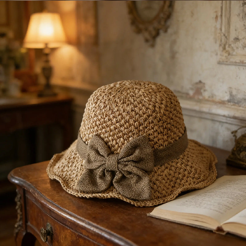 upsell-🌞 Elegant Woven Straw Sun Hat with Bow – Breathable, Foldable & Perfect for Beach & Travel 👒-Hjmeta® (Copy)