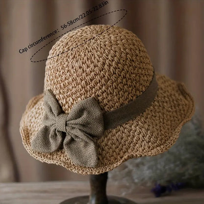 upsell-🌞 Elegant Woven Straw Sun Hat with Bow – Breathable, Foldable & Perfect for Beach & Travel 👒-Hjmeta® (Copy)