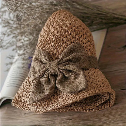 upsell-🌞 Elegant Woven Straw Sun Hat with Bow – Breathable, Foldable & Perfect for Beach & Travel 👒-Hjmeta® (Copy)