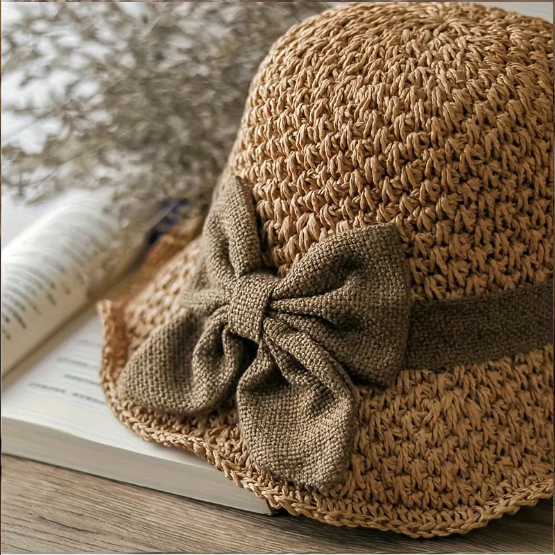 upsell-🌞 Elegant Woven Straw Sun Hat with Bow – Breathable, Foldable & Perfect for Beach & Travel 👒-Hjmeta® (Copy)