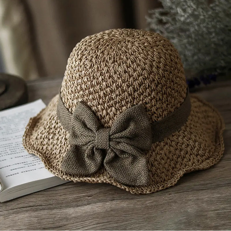 upsell-🌞 Elegant Woven Straw Sun Hat with Bow – Breathable, Foldable & Perfect for Beach & Travel 👒-Hjmeta® (Copy)