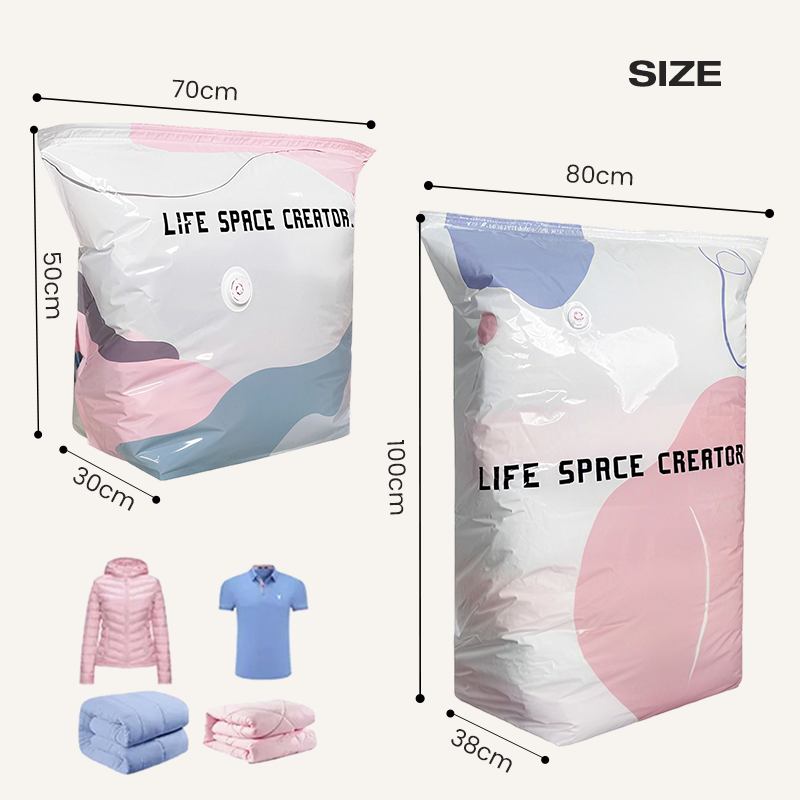 🧳💨 40% OFF! No‑Pump Vacuum Storage Bags – Press & seal, no pump needed. Saves 80% space, keeps clothes dry & dust‑free. Perfect for bulky bedding & off‑season gear. 🛏️🗄️