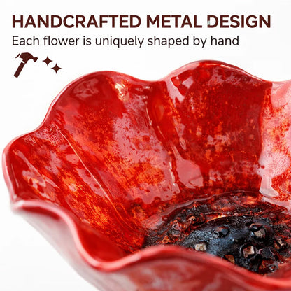 Hjmeta® 💖🎁Handmade Metal Flower Garden Stake🐦