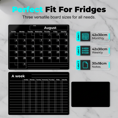 🌈Magnetic Calendar Board with Erasable Markers