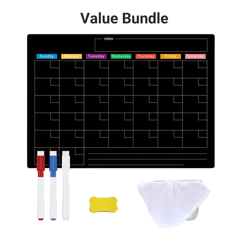 🌈Magnetic Calendar Board with Erasable Markers