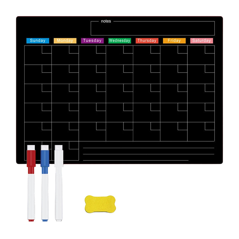 🌈Magnetic Calendar Board with Erasable Markers