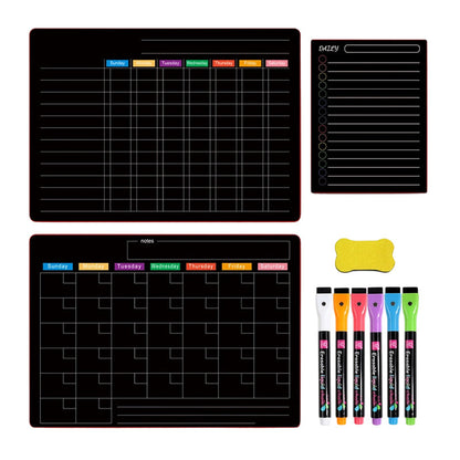 🌈Magnetic Calendar Board with Erasable Markers