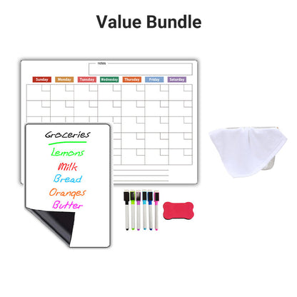 🌈Magnetic Calendar Board with Erasable Markers