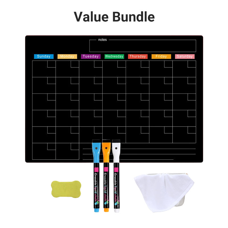 🌈Magnetic Calendar Board with Erasable Markers