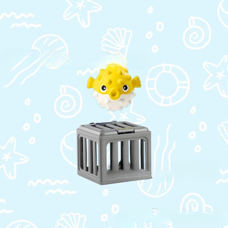 Summer Pool Toys for Kids - Diving Animal & Cage Set