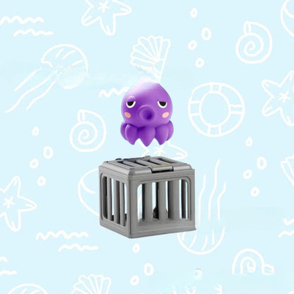 Summer Pool Toys for Kids - Diving Animal & Cage Set