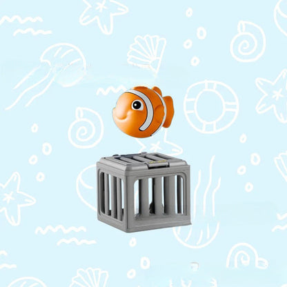 Summer Pool Toys for Kids - Diving Animal & Cage Set