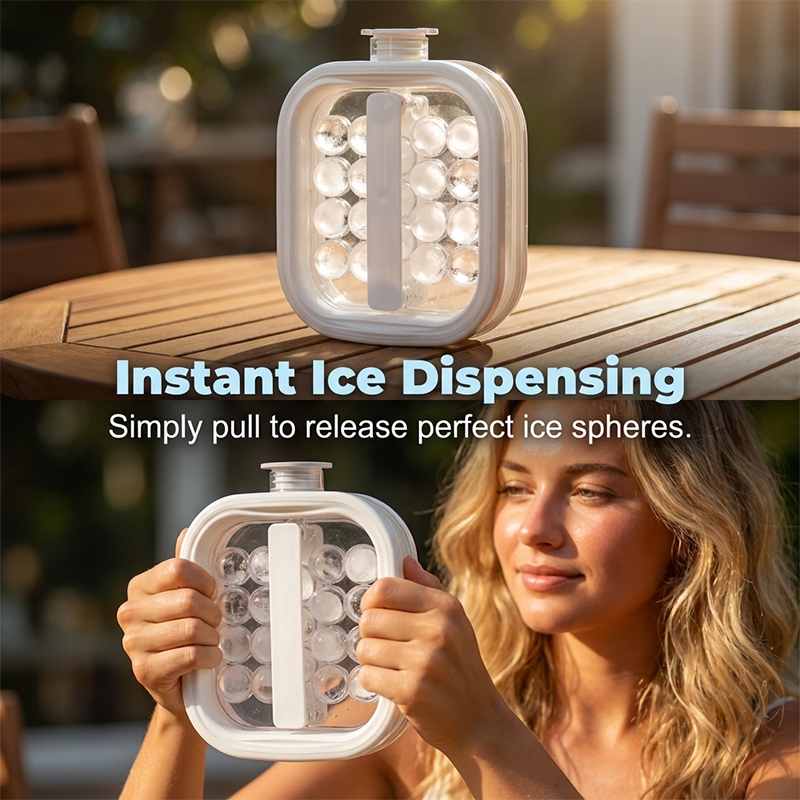 🥳2026 HOT SALE🥳💞50K+ SOLD!🍹Portable Silicone Ice Ball Maker Kettle