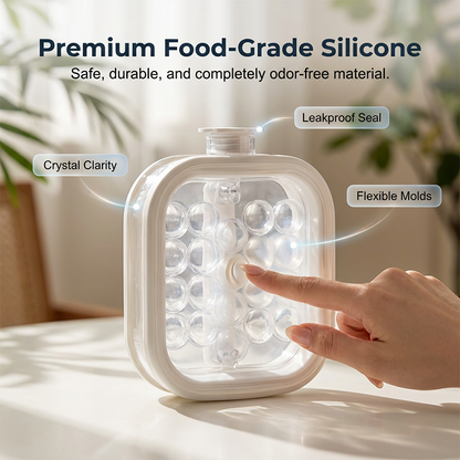 🥳2026 HOT SALE🥳💞50K+ SOLD!🍹Portable Silicone Ice Ball Maker Kettle