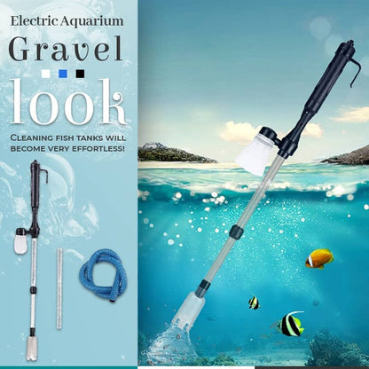 Hjmeta-🐟 Electric Aquarium Gravel Cleaner✨Keep Your Aquarium Crystal Clean — Without The Messy Manual Work