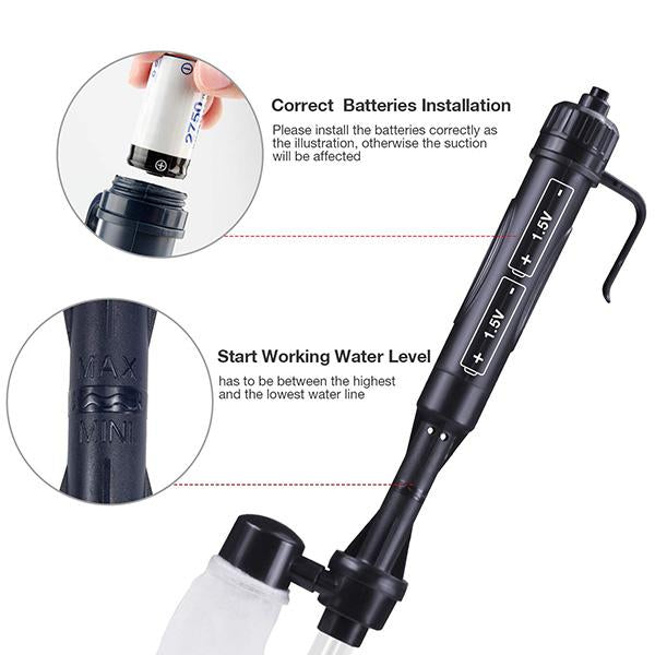 Hjmeta-🐟 Electric Aquarium Gravel Cleaner✨Keep Your Aquarium Crystal Clean — Without The Messy Manual Work