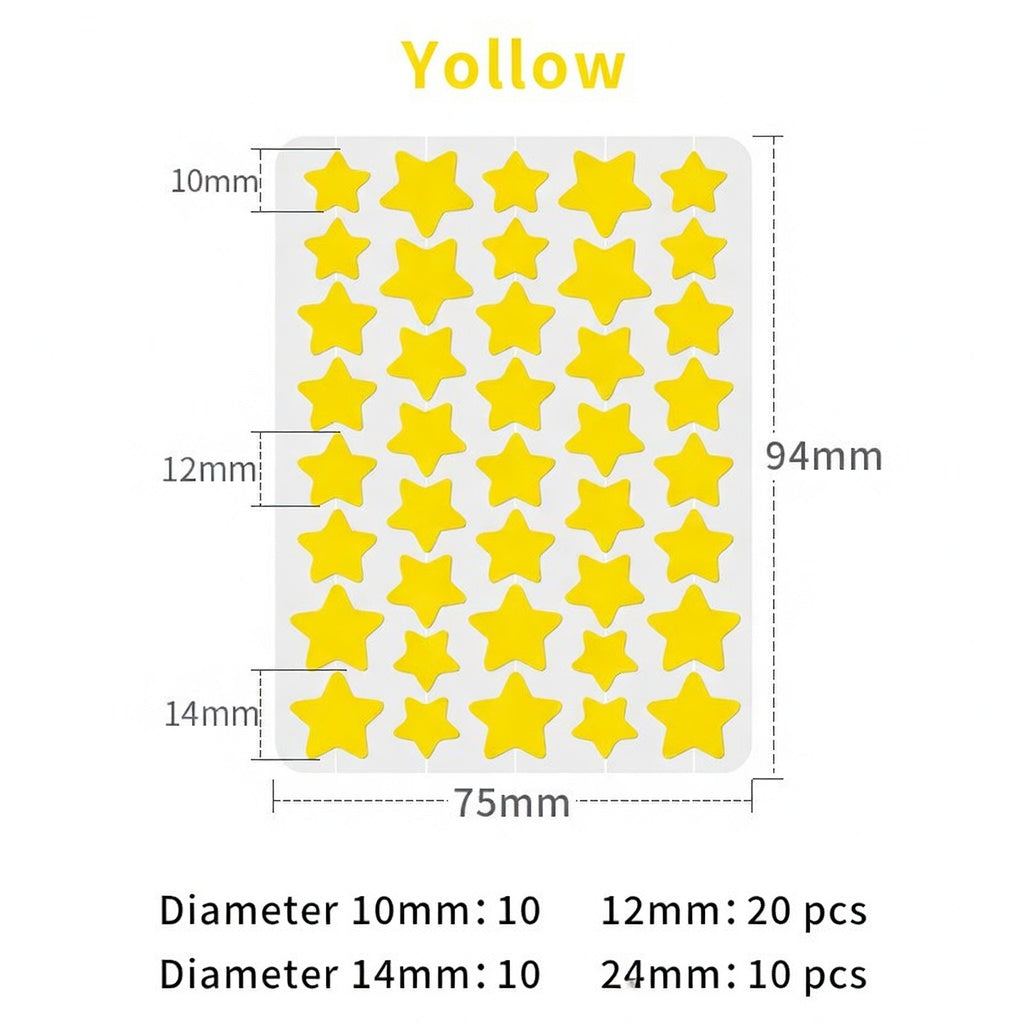 Devareon® 2-in-1 Microneedle & Hydrocolloid Star Patch 🌟 | Acne, Blackheads, Skin Tags & Raised Blemishes Remover 💫 | 6 Colors Pimple Patch for Face & Neck 🌸 | Invisible Star Zit Stickers ✨